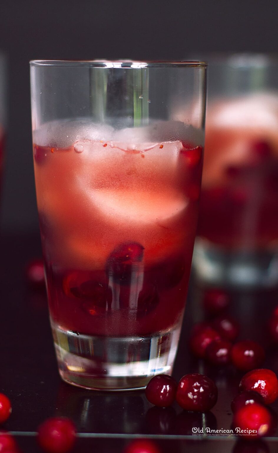 Non Alcoholic Cranberry Apple Spritzer Old American Recipes