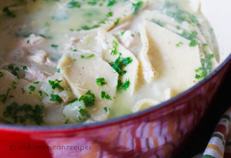 Chicken Pot Pie Stew {Amish Family Recipes} Old American Recipes