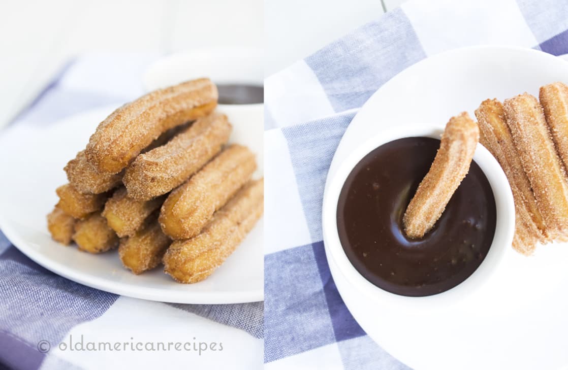 Easy As 1, 2, 3 | Churros With Chocolate Dipping Sauce - Old American ...