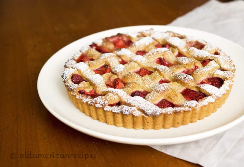 Strawberry Tart with Spiced Hazelnut Pastry