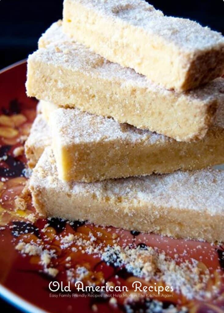  Melt ‘n’ mix custard shortbread