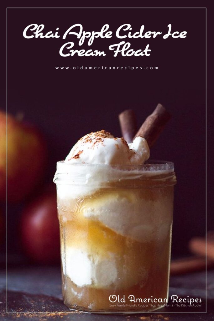 Chai Apple Cider Ice Cream Float