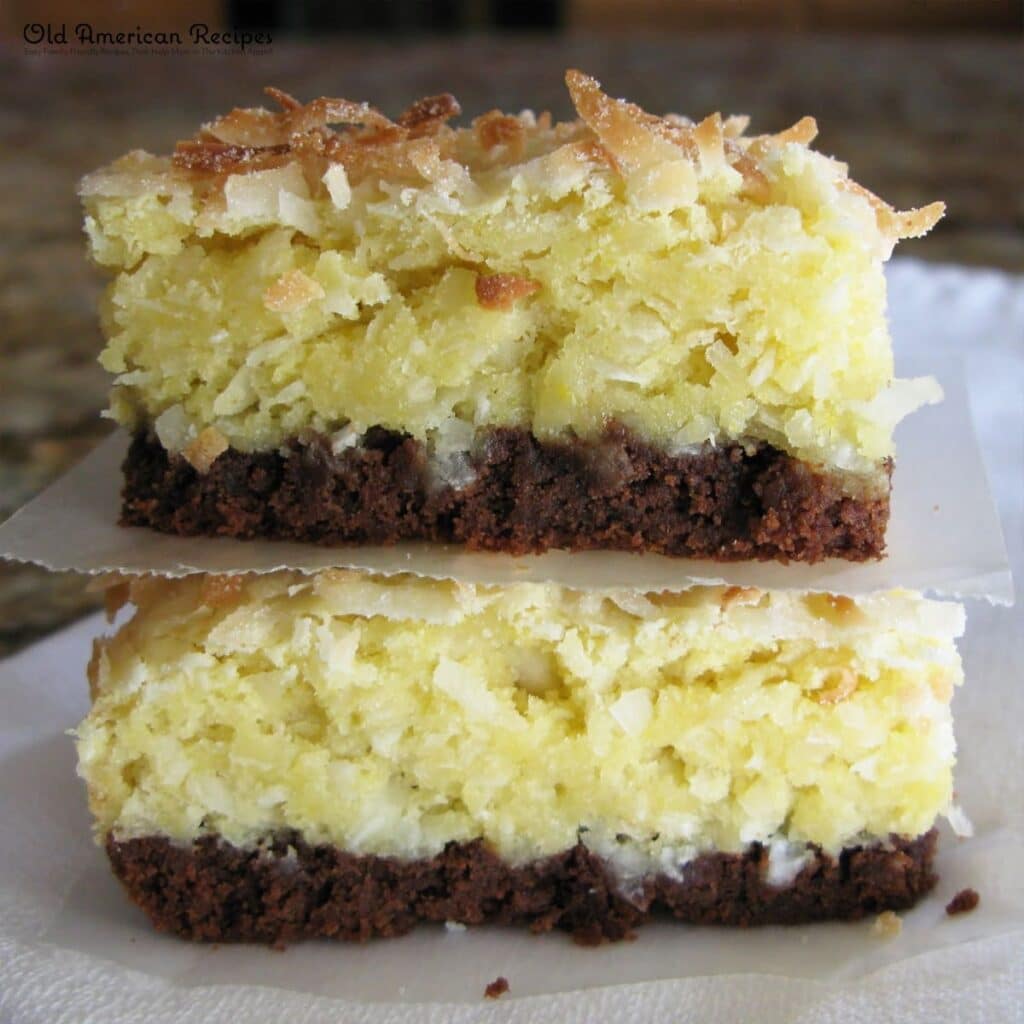 Black-Bottom Coconut Bars