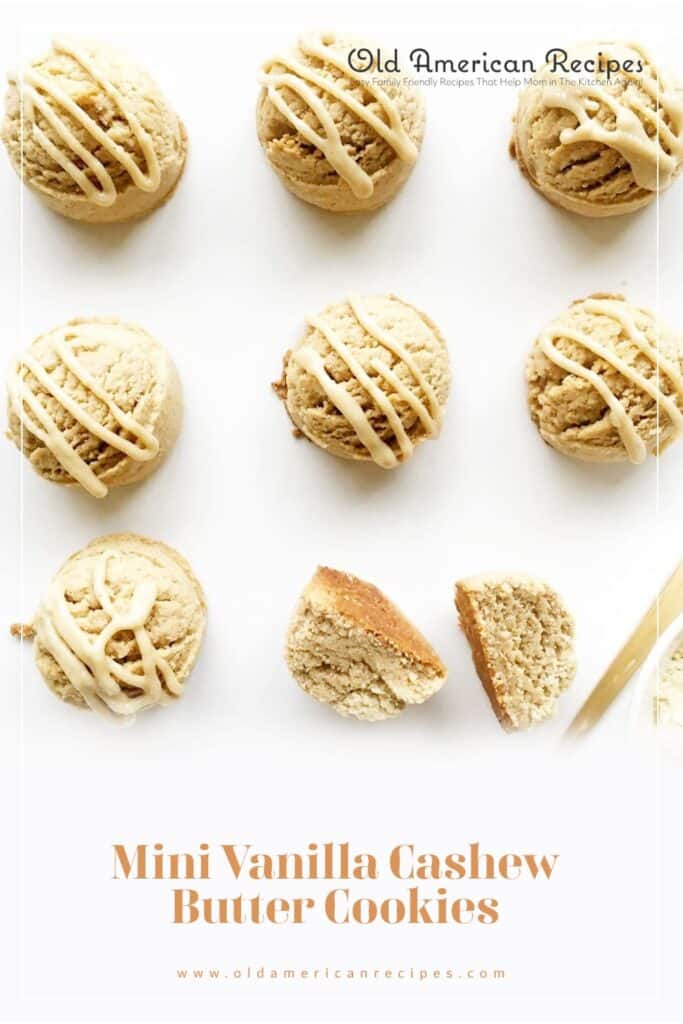 Mini Vanilla Cashew Butter Cookies