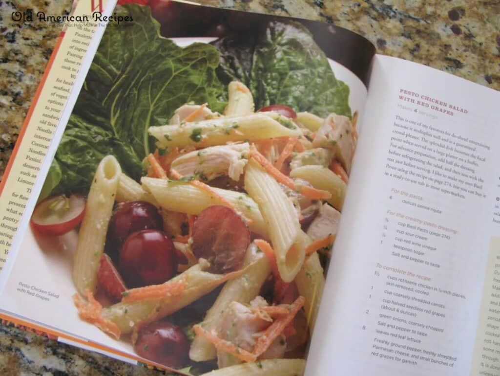 Pesto Chicken Salad with Red Grapes