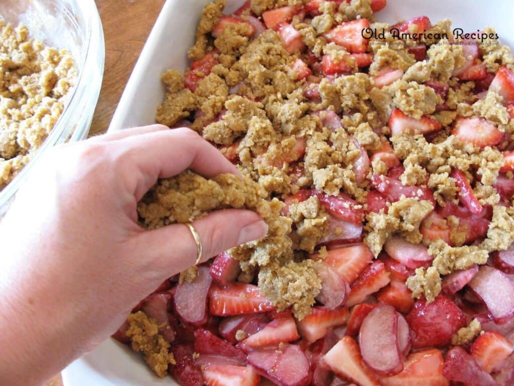 Strawberry-Rhubarb Cobbler