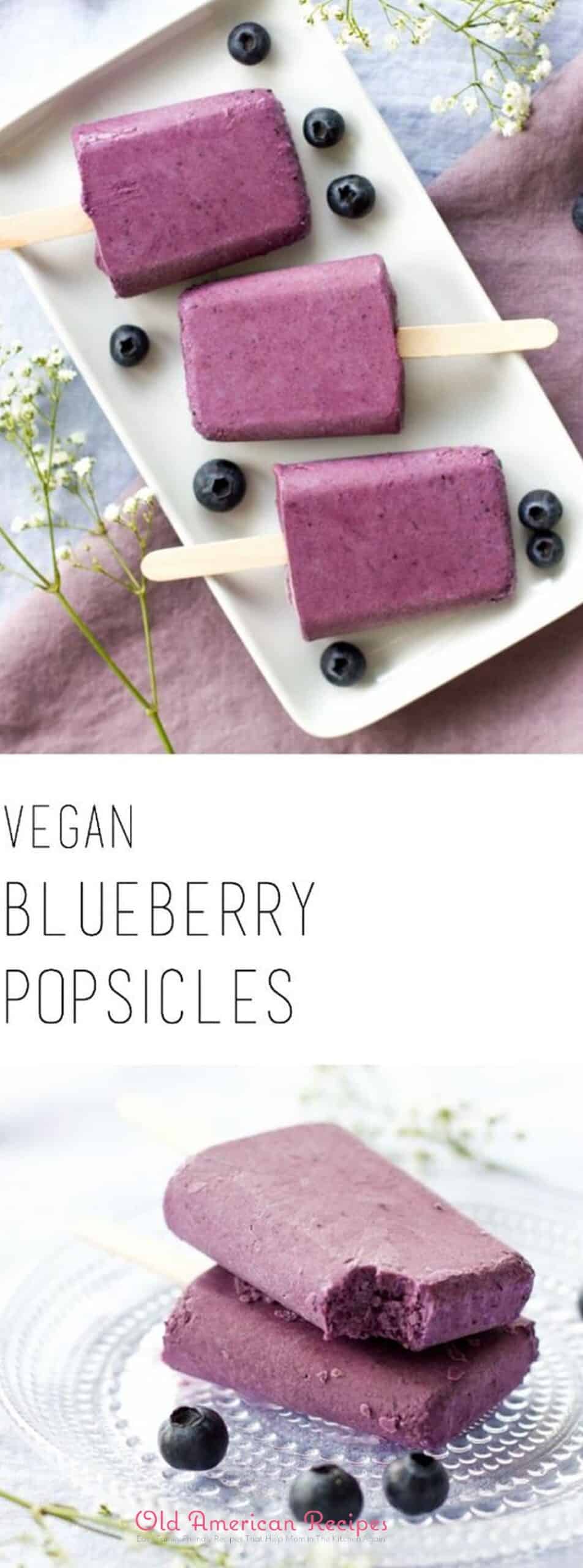 These creamy dreamy blueberry popsicles are vegan and free of refined sugar. You only need 5 ingredients to make these healthy treats that the whole family will love.