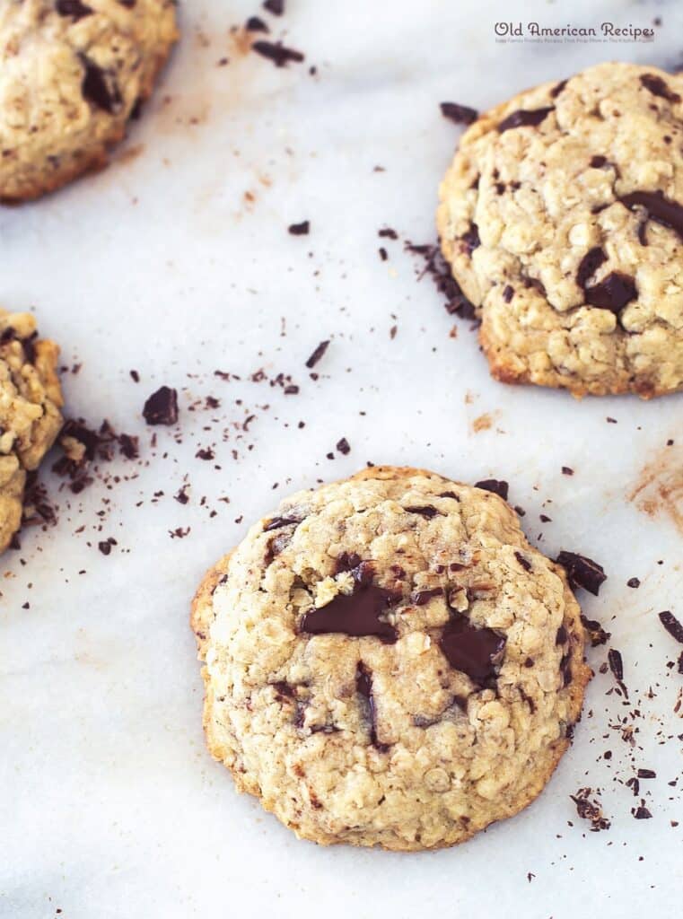 Chocolate chunk oatmeal cookies