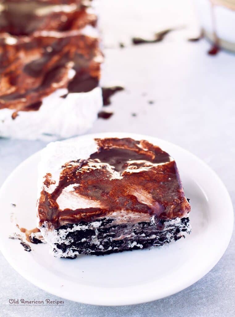 Chocolate covered strawberry icebox cake