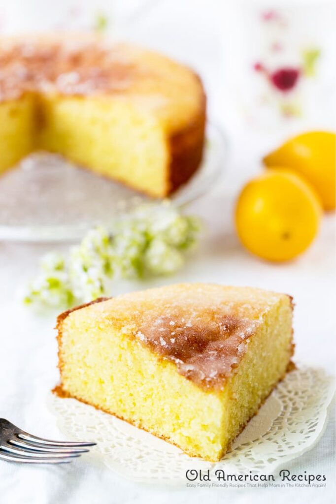 Elderflower and lemon drizzle cake