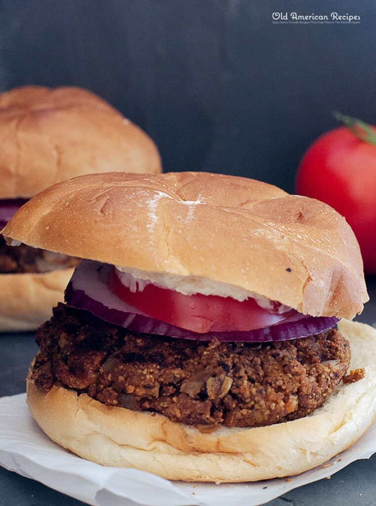 Green Chili Veggie Burgers Stuffed with Sharp Cheddar