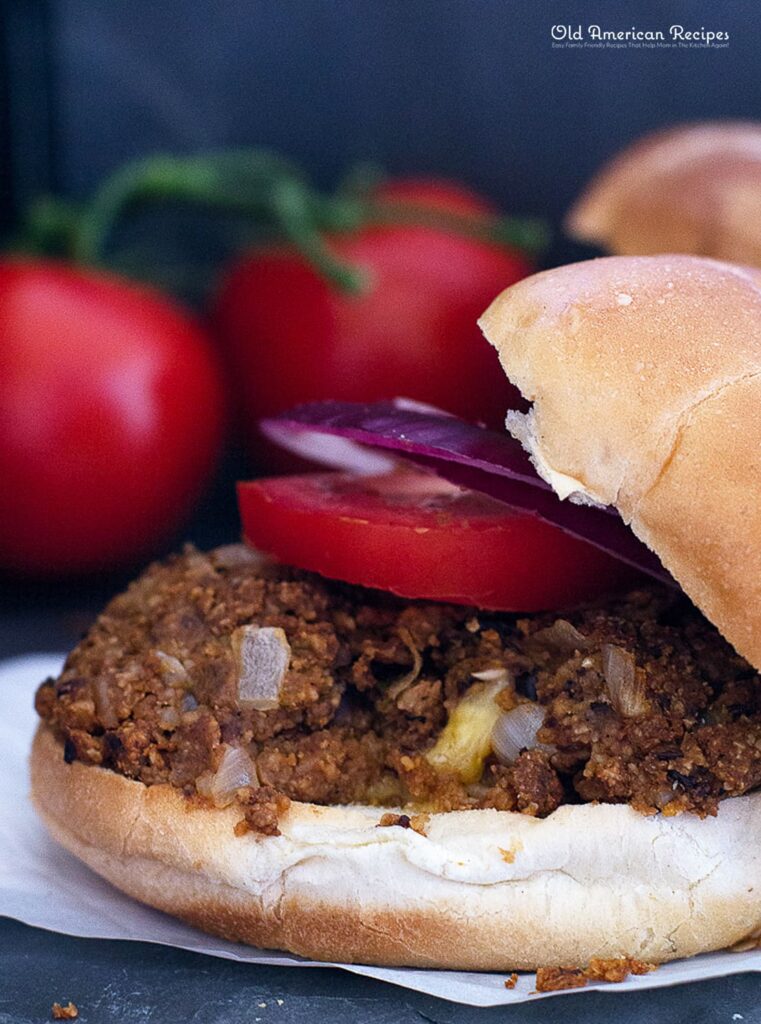 Green Chili Veggie Burgers Stuffed with Sharp Cheddar