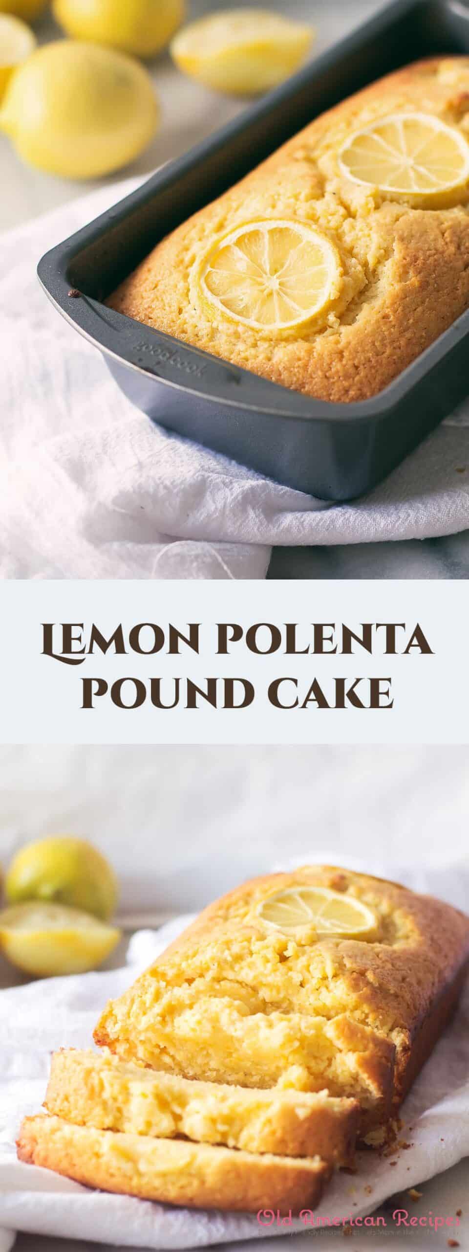 Lemon polenta pound cake