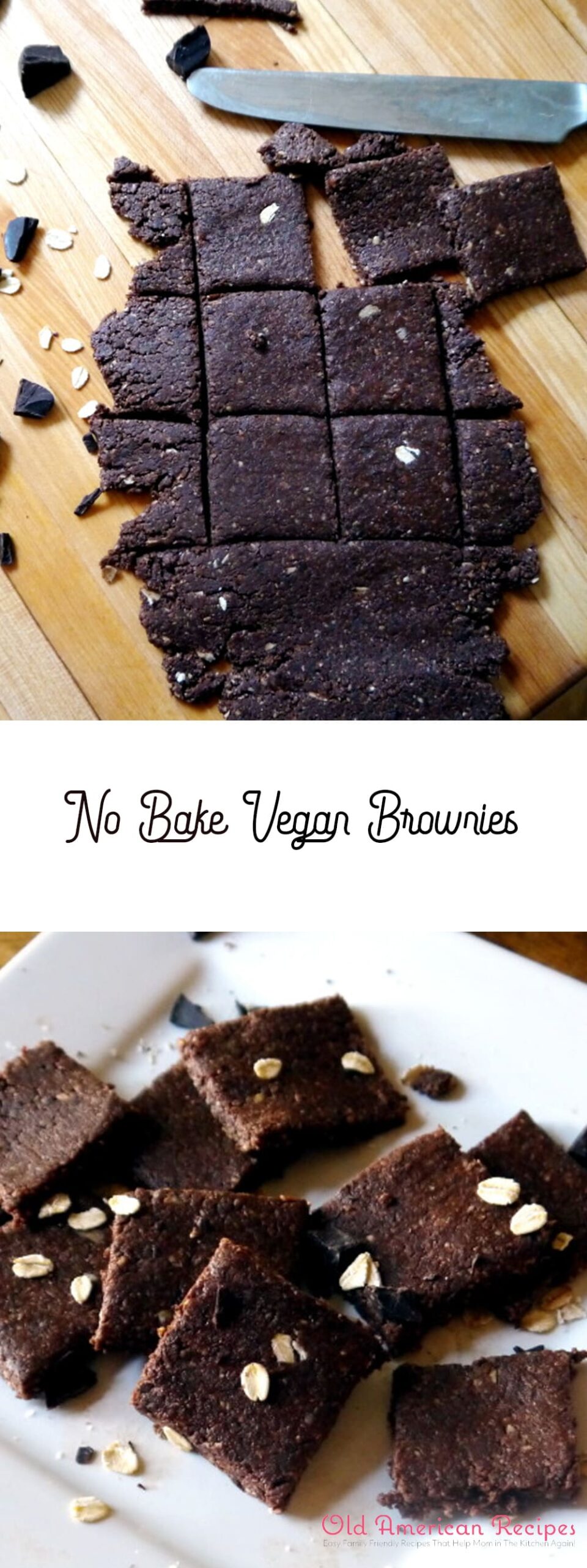 No Bake Vegan Brownies