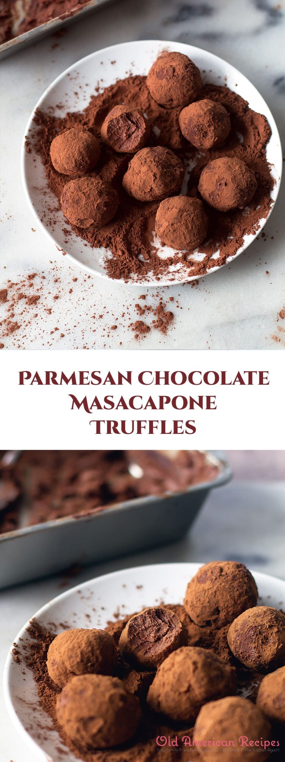 Parmesan Chocolate Masacapone Truffles