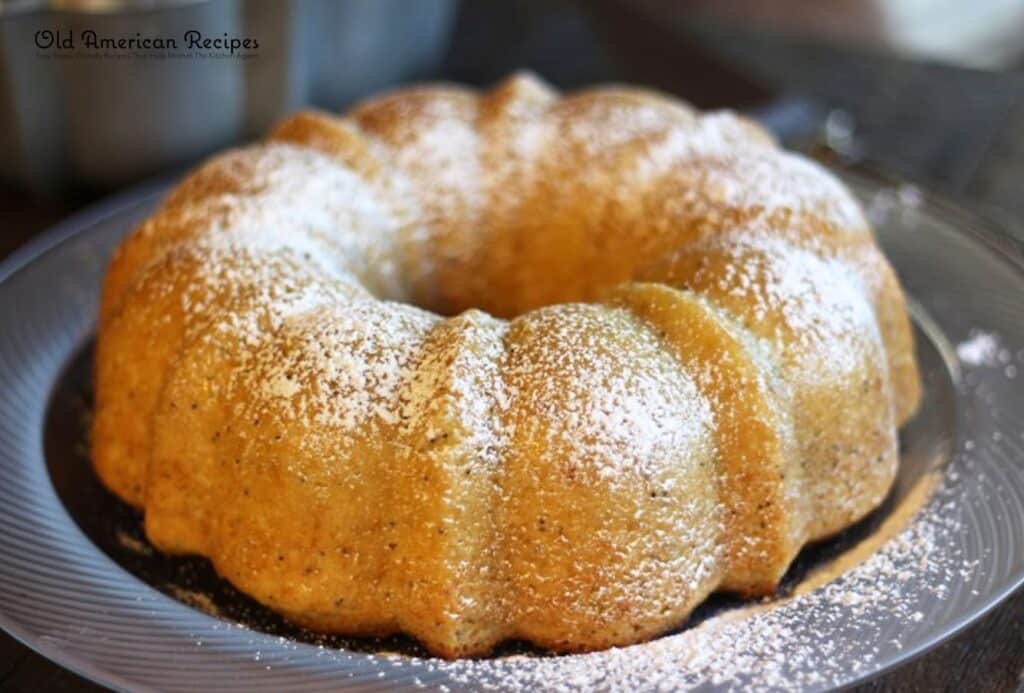 Poppy Seed Cake In A Vintage Bundt Pan