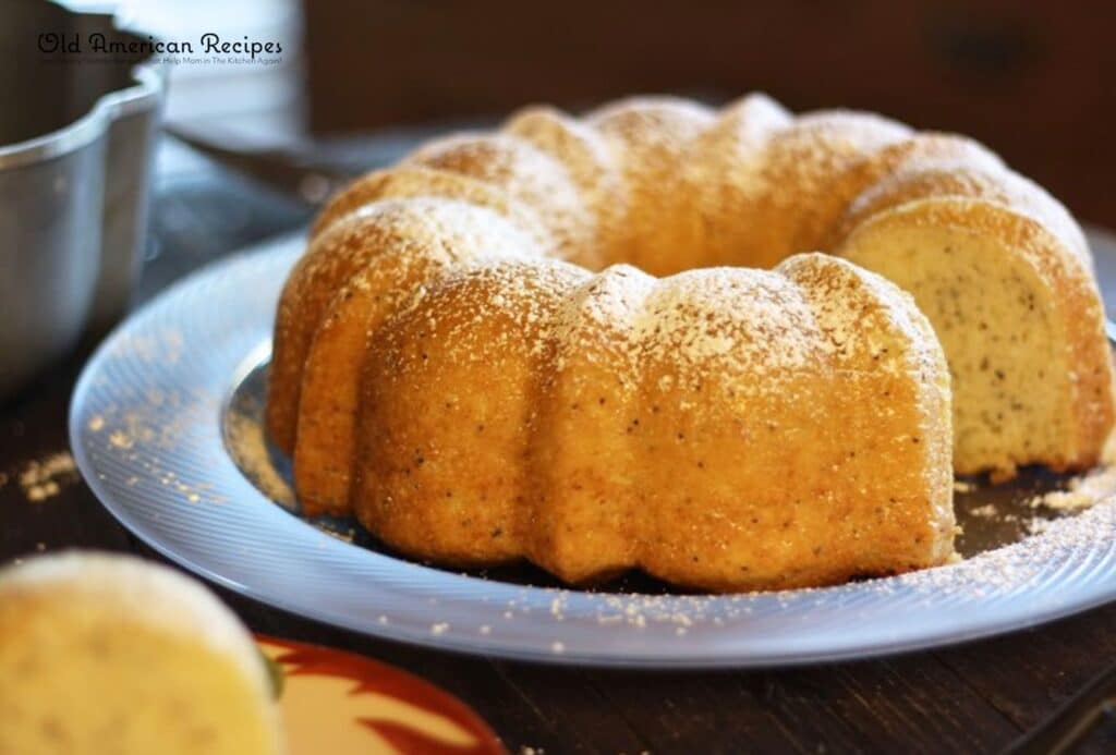 Poppy Seed Cake In A Vintage Bundt Pan