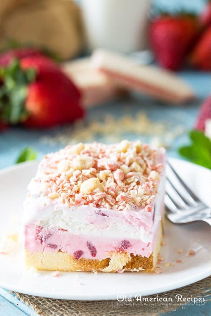 Strawberry Shortcake Icebox Cake