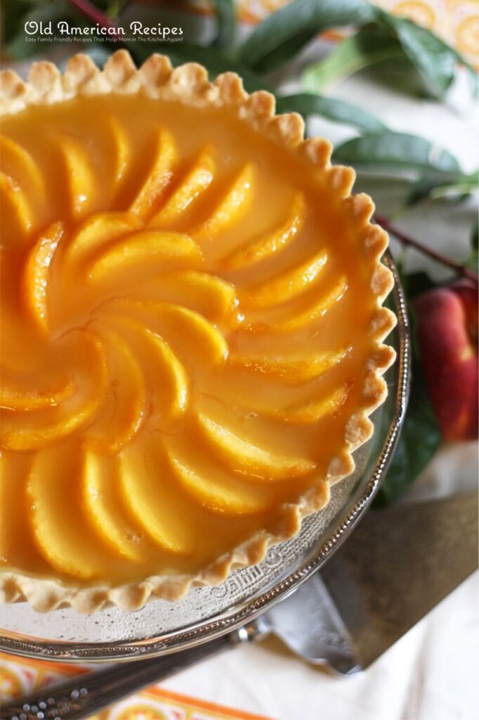 Thyme-Infused Peach Cream Cheese Tart