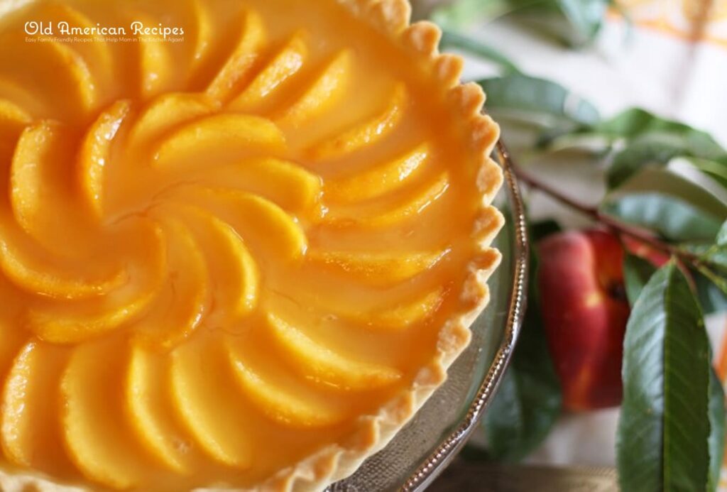 Thyme-Infused Peach Cream Cheese Tart