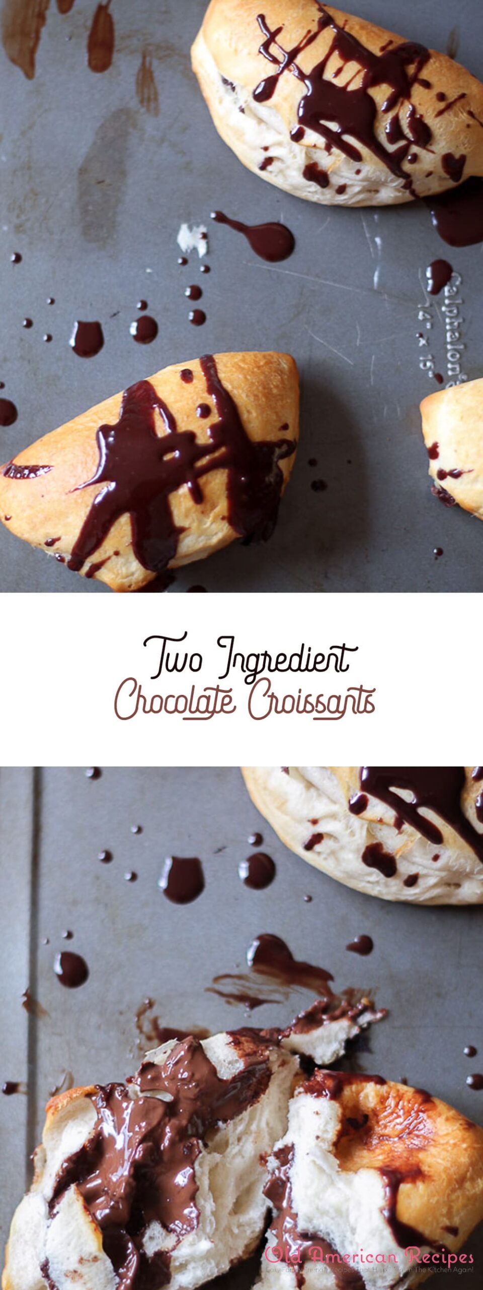 Two Ingredient Chocolate Croissants