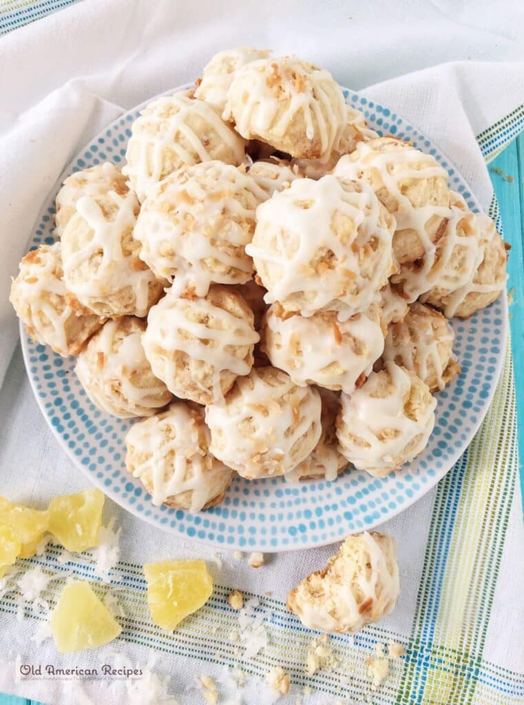 Pineapple coconut cookies