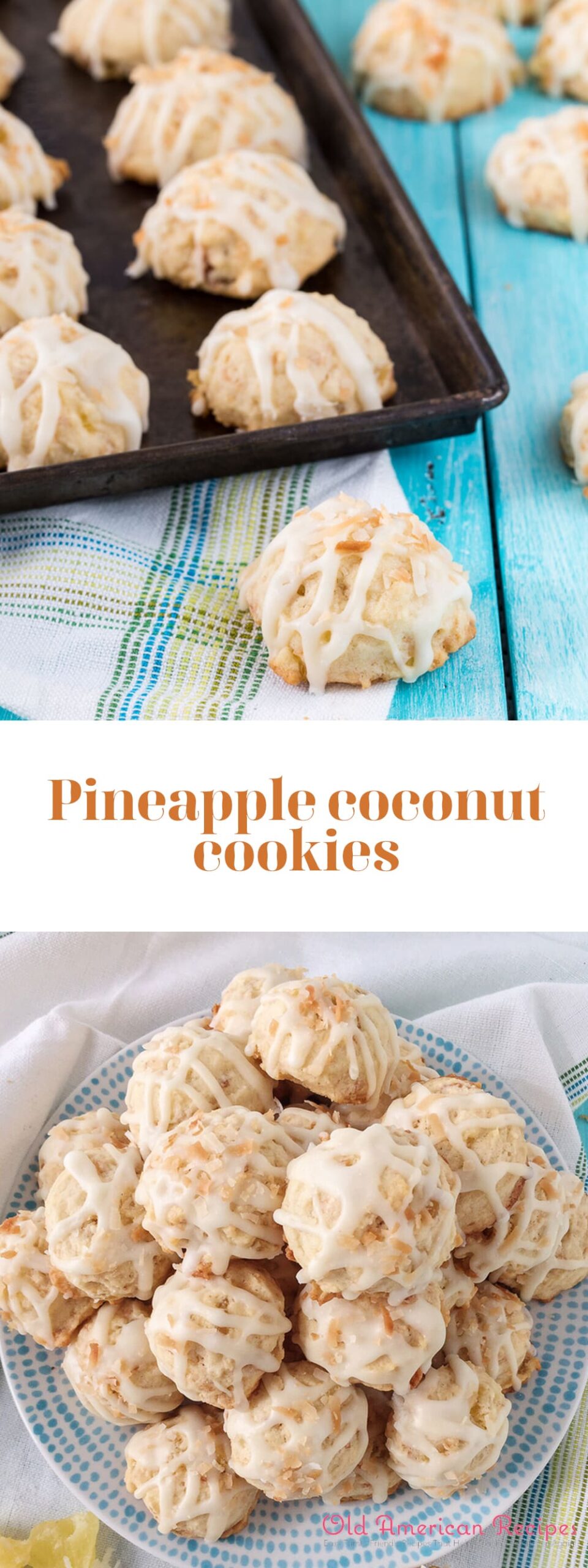 Pineapple coconut cookies
