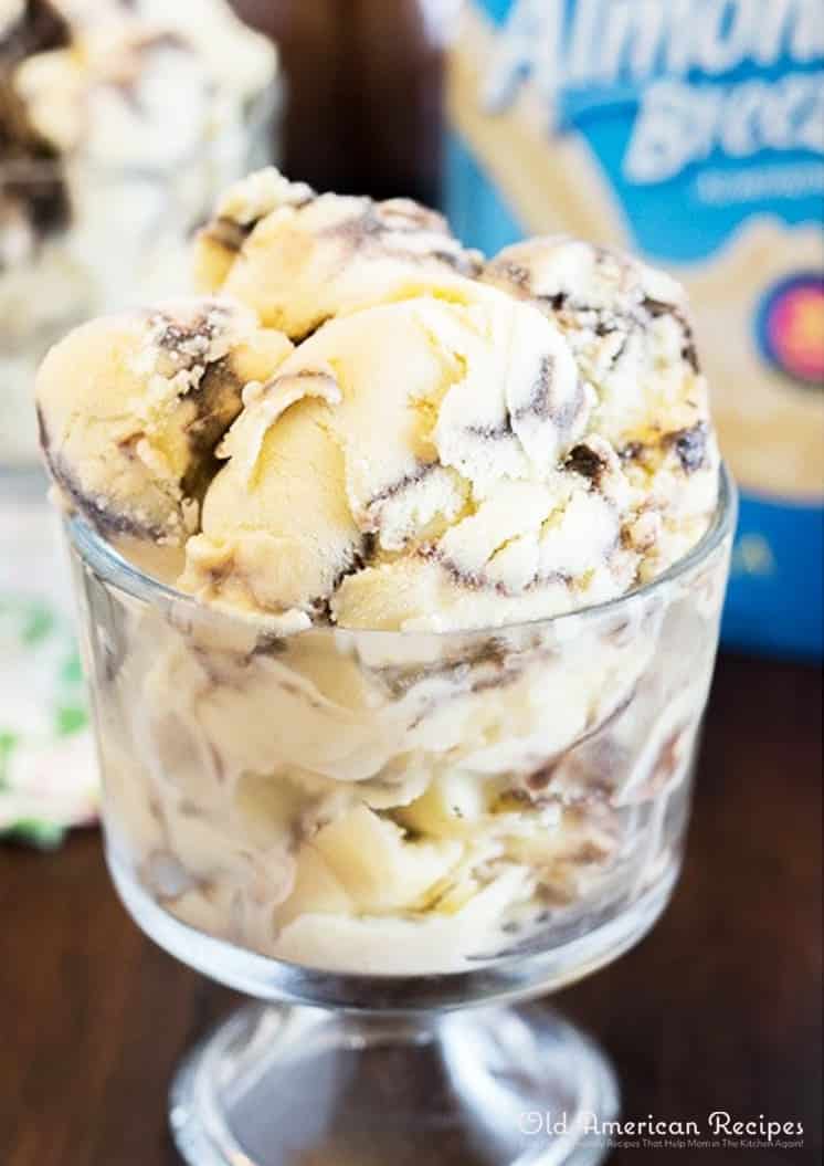 Almond Fudge Ripple Ice Cream - Old American Recipes