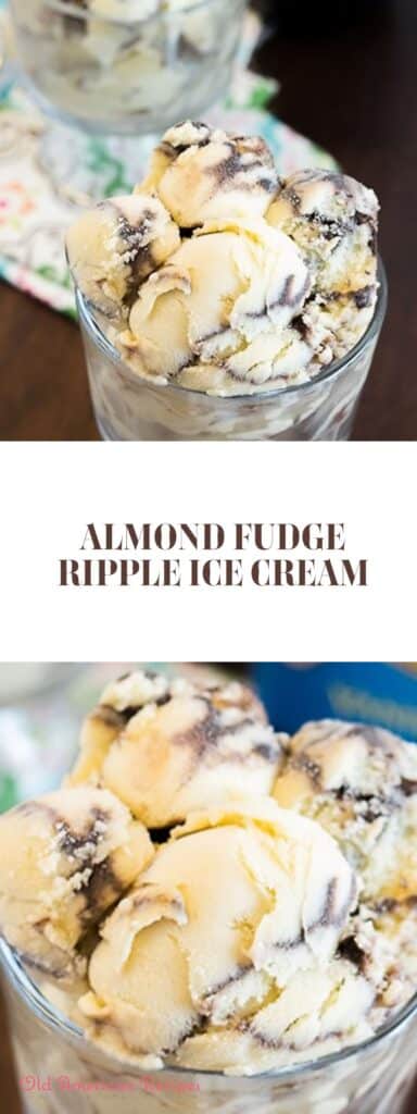 Almond Fudge Ripple Ice Cream - Old American Recipes