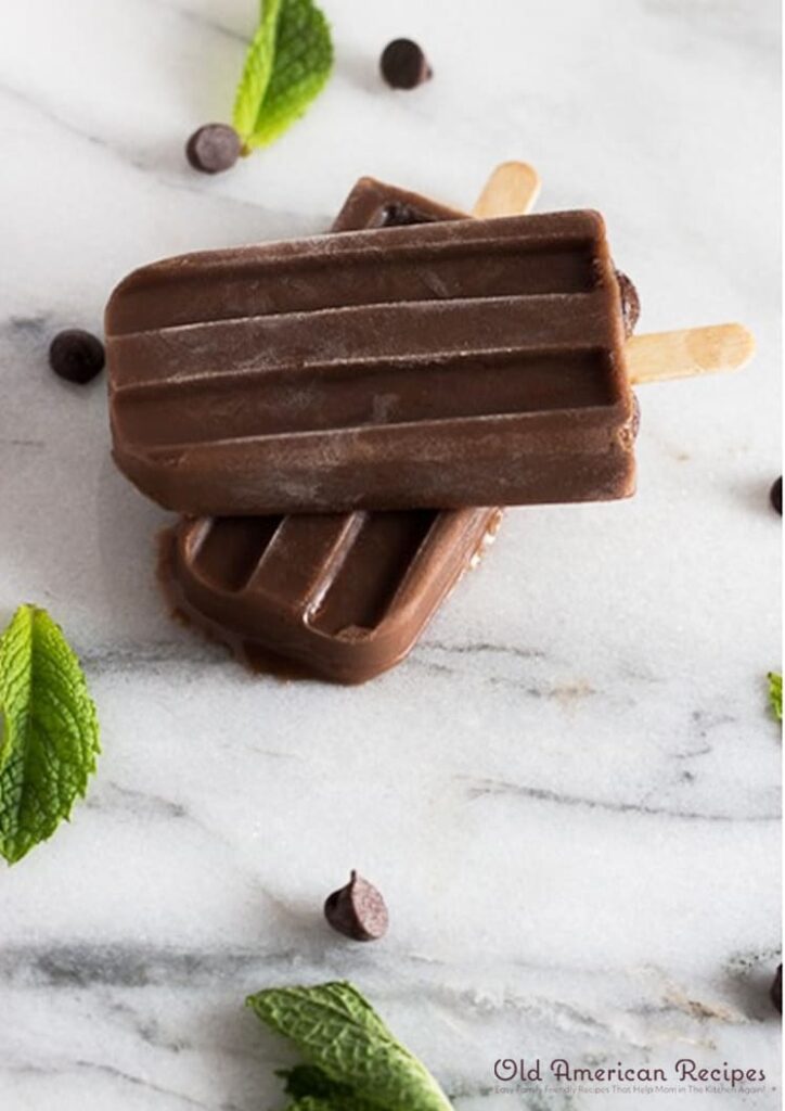 Mint Chocolate Fudge Pops