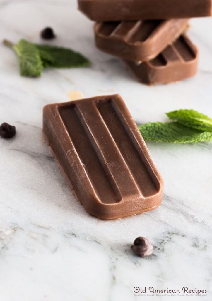 Mint Chocolate Fudge Pops