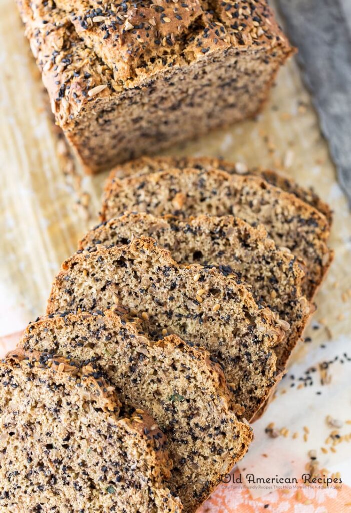 Savory seeded quick bread