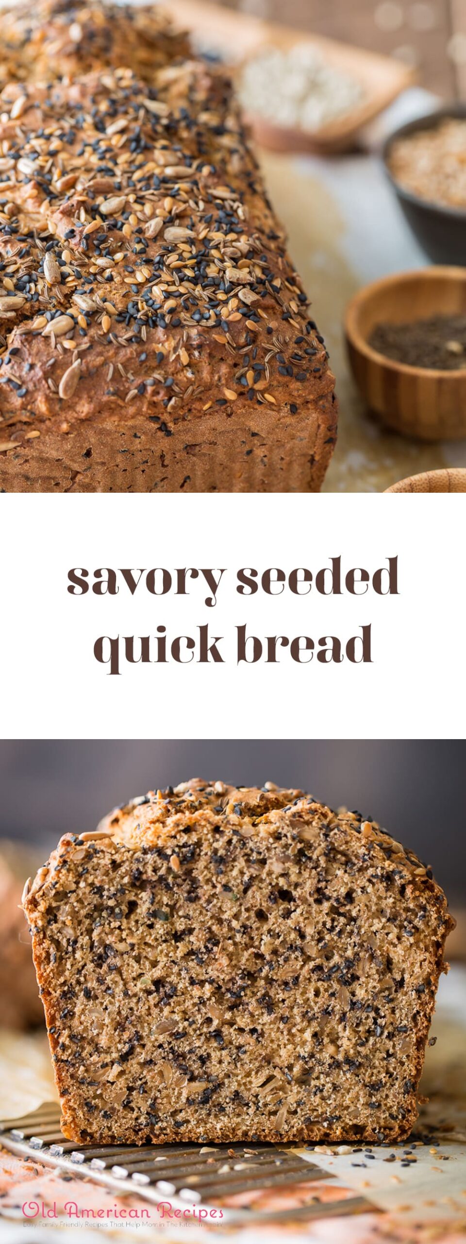 Savory seeded quick bread
