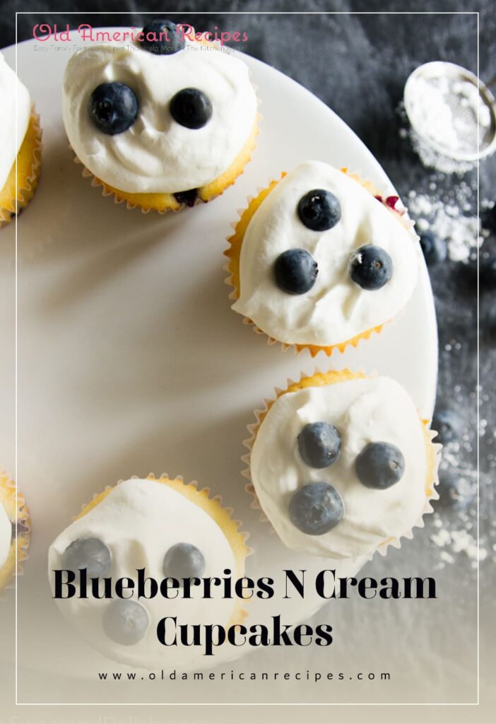 Blueberries N Cream Cupcakes