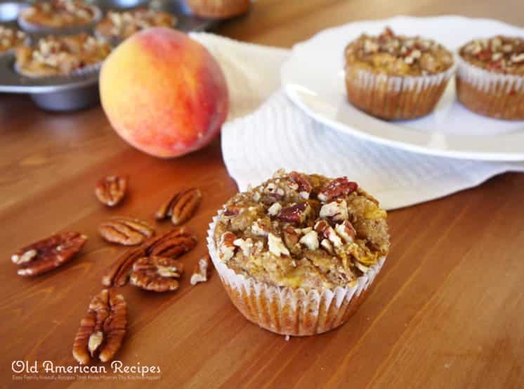 Paleo Peach & Ginger Muffins