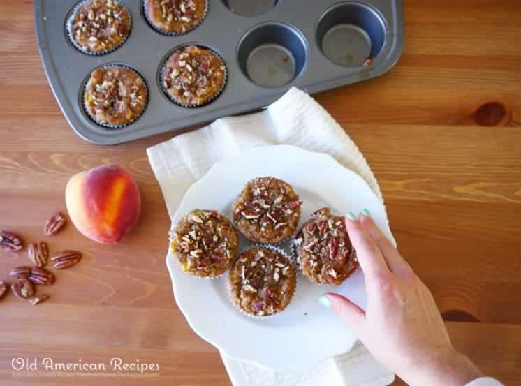 Paleo Peach & Ginger Muffins