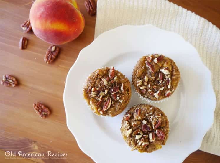 Paleo Peach & Ginger Muffins