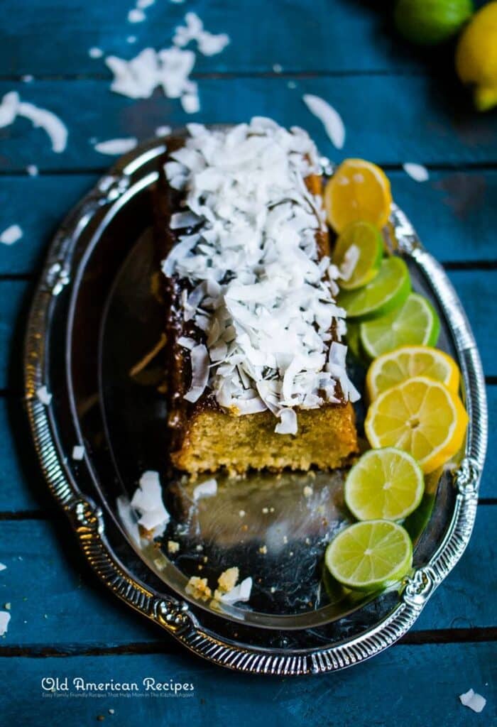 Lime Coconut Loaf Cake