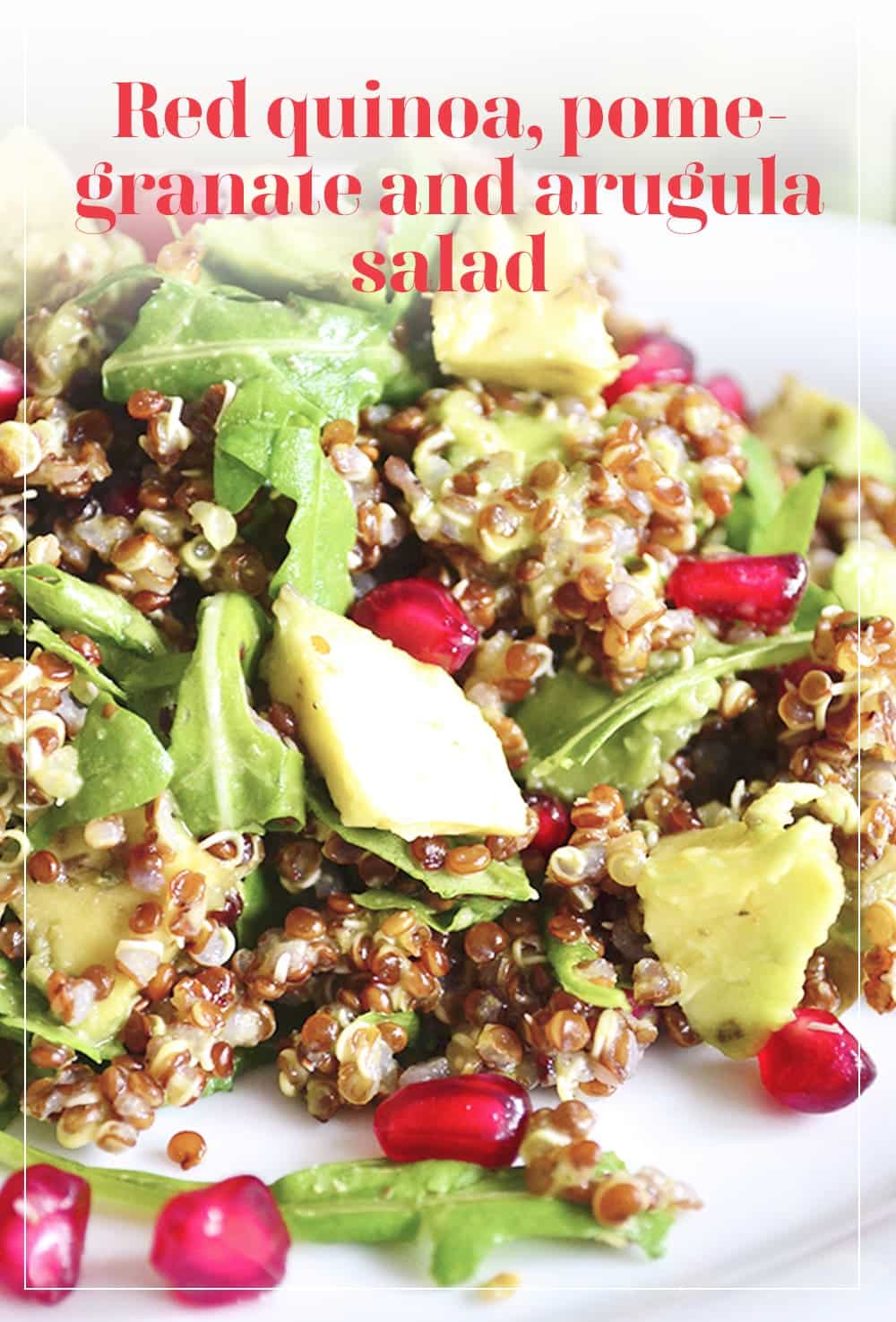 Red Quinoa, Pomegranate And Arugula Salad Old American Recipes