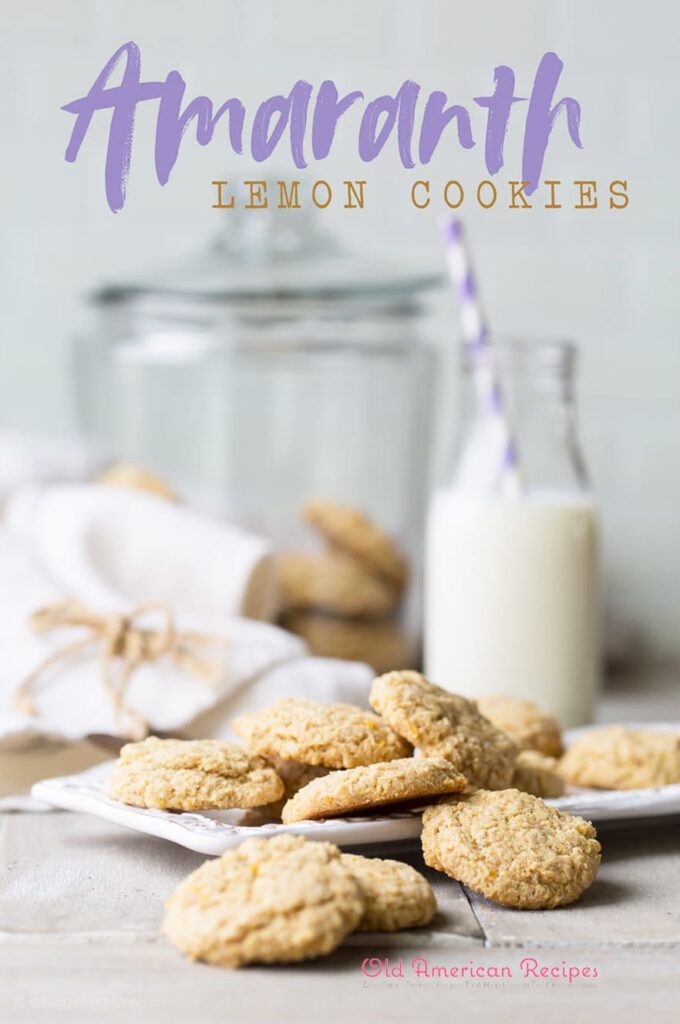 Amaranth lemon cookies