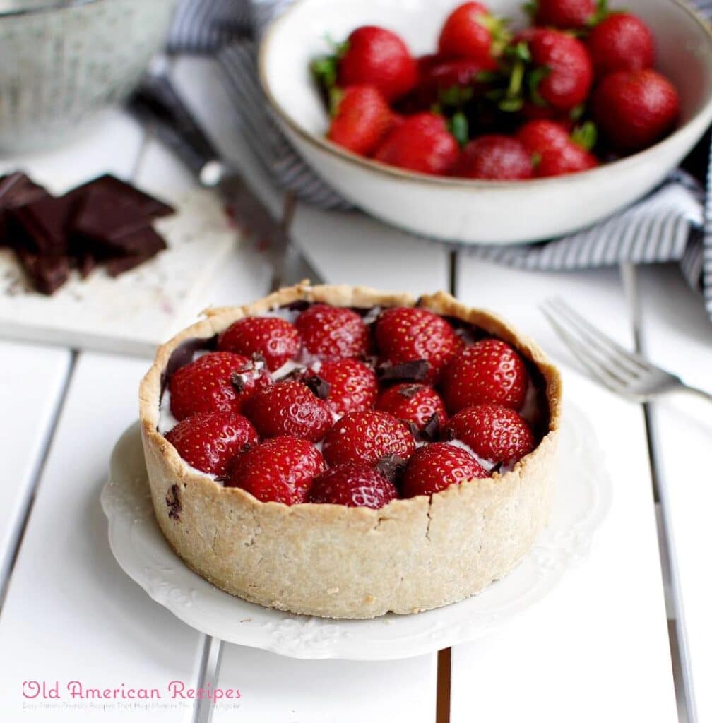 Vegan Danish Strawberry Tart