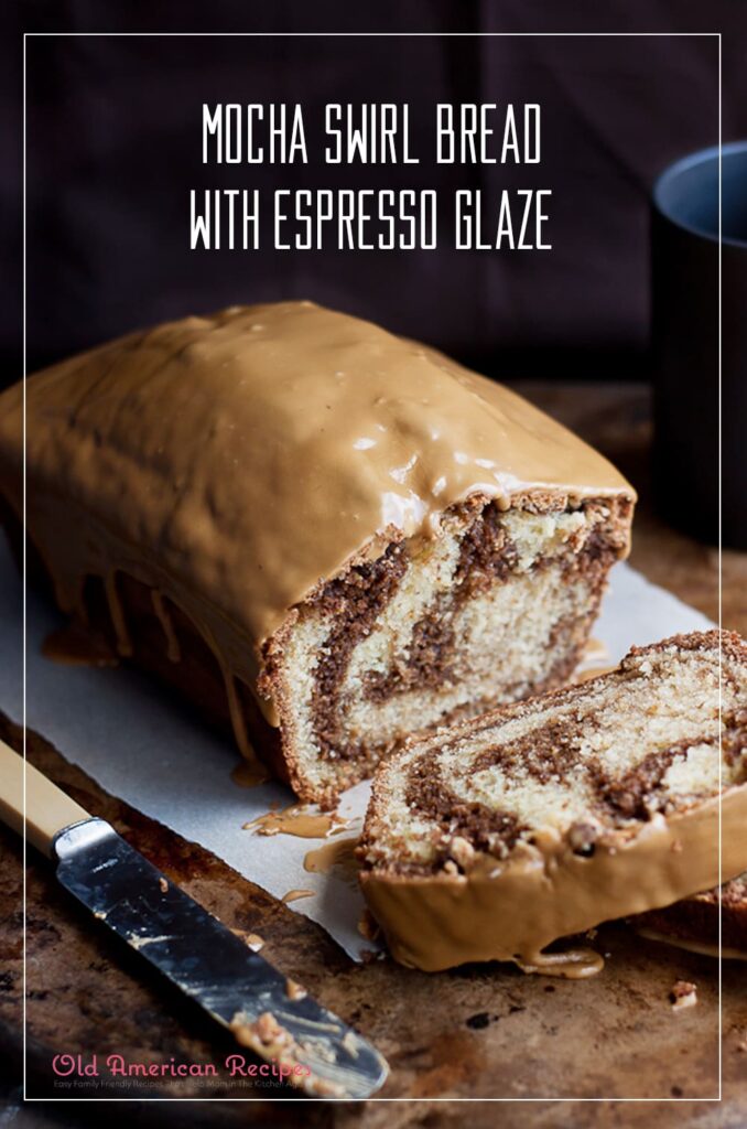 Mocha Swirl Bread with Espresso Glaze