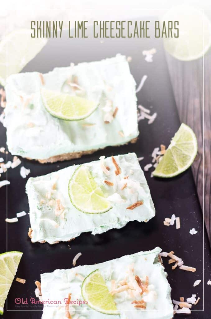 Skinny Lime Cheesecake Bars