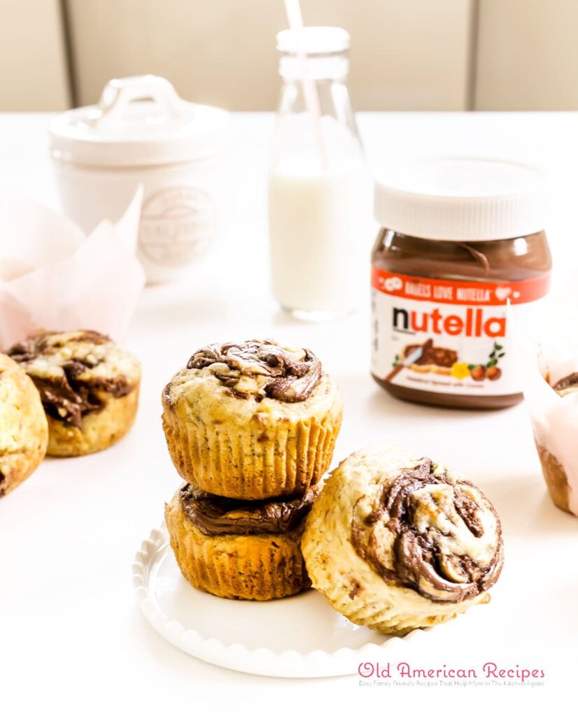 Banana nutella muffins