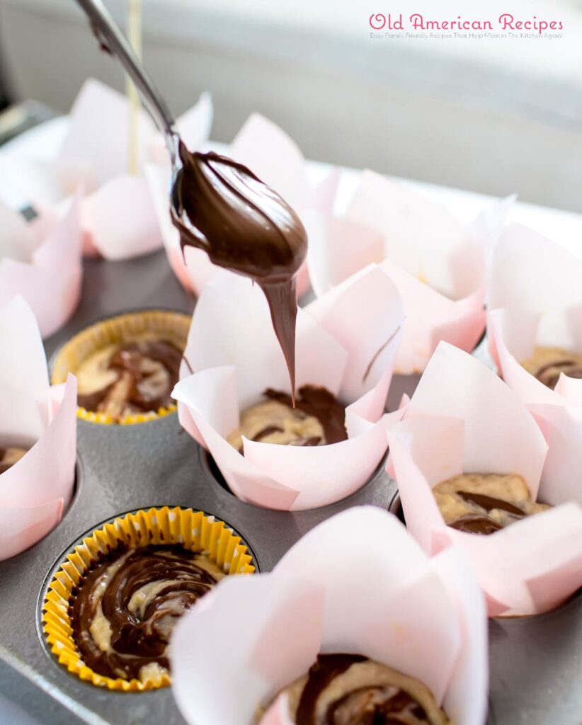 Banana nutella muffins