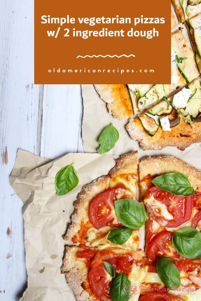 Simple vegetarian pizzas