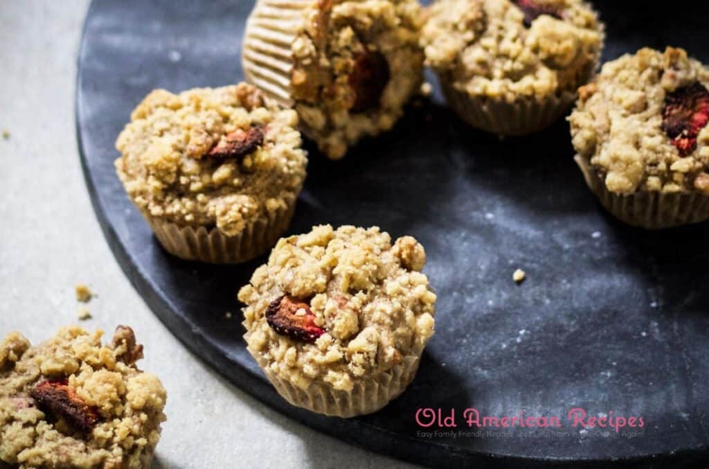 Strawberry banana nut muffins