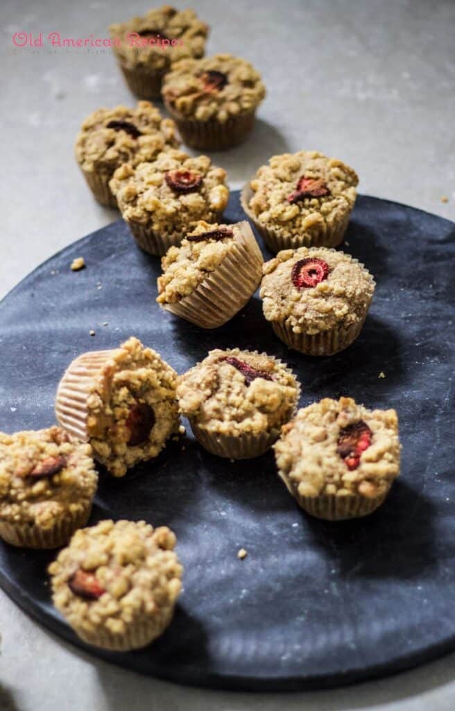 Strawberry banana nut muffins