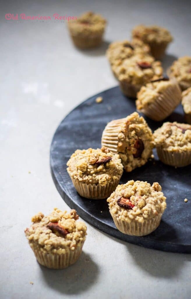 Strawberry banana nut muffins