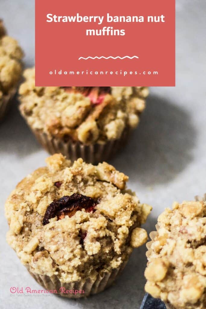 Strawberry banana nut muffins